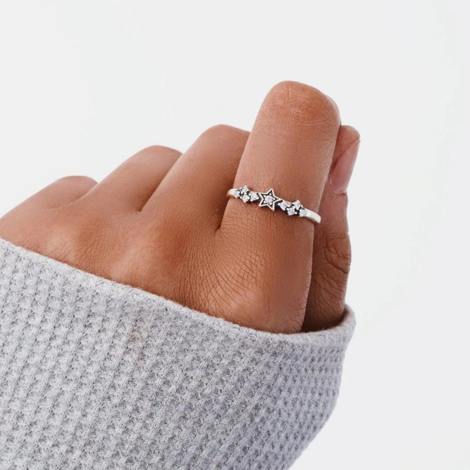 925 Sterling Silver Star Ring Carauana Store