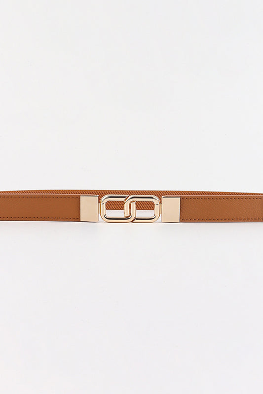 Geometric Double Buckle Elastic Belt Carauana Store