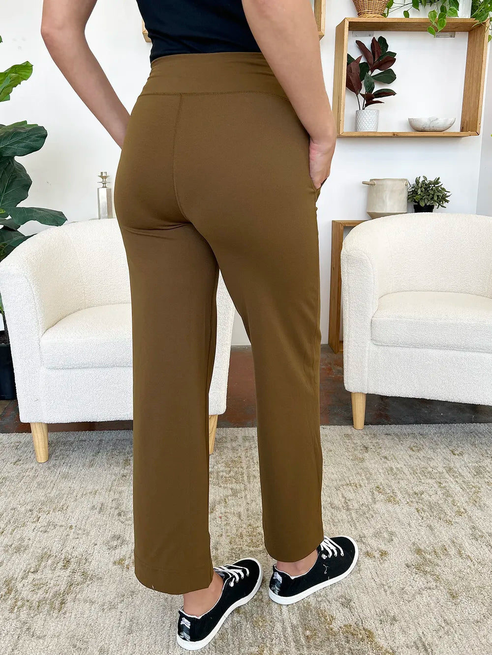 Millennia Drawstring Waist Wide Leg Sports Pants with Pockets Carauana Store