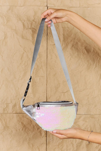 Fame Festival Baby Sequin Front Single Zipper Fanny Pack Carauana Store