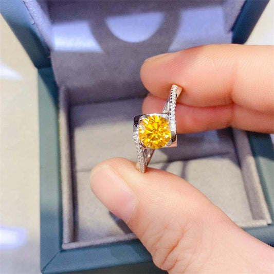 1 Carat Moissanite 925 Sterling Silver Ring Carauana Store