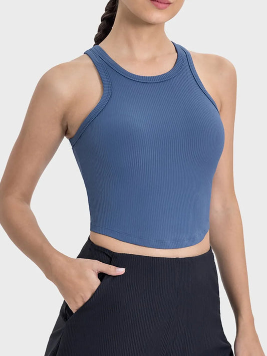 Millennia Round Neck Racerback Active Tank Carauana Store