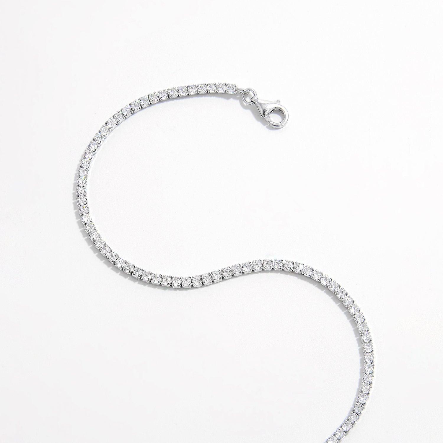 925 Sterling Silver Inlaid Zircon Bracelet Carauana Store