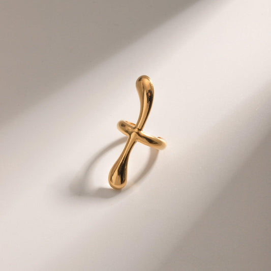 18K Gold-Plated Stainless Steel Cuff Earrings Carauana Store