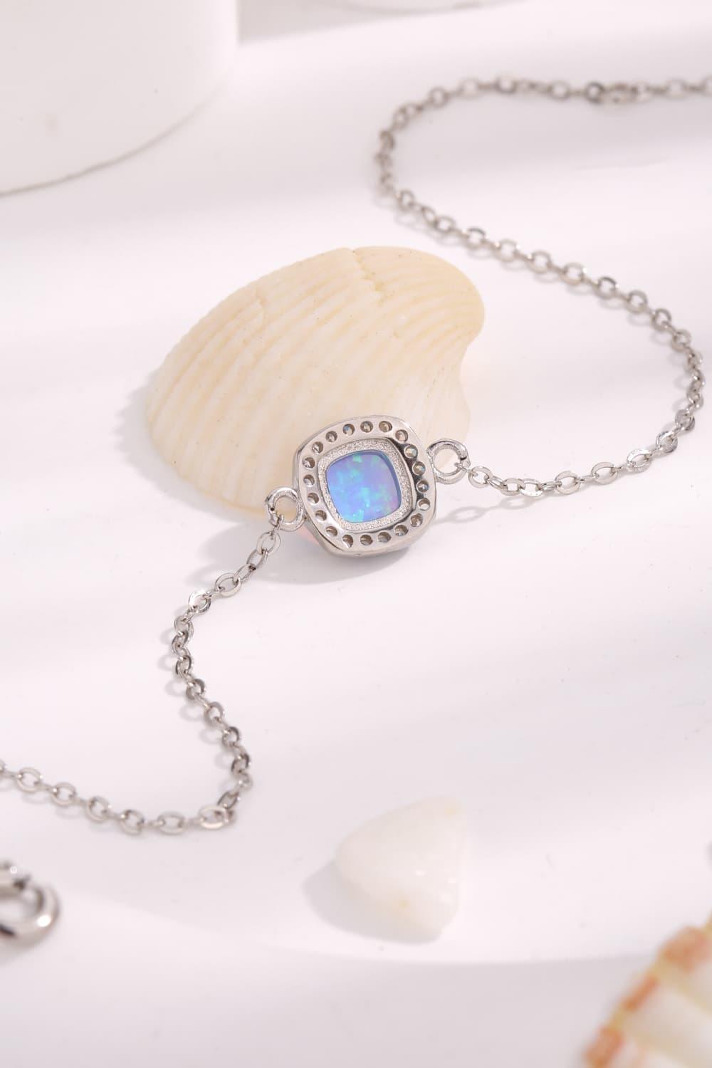 Opal Platinum-Plated Bracelet Carauana Store