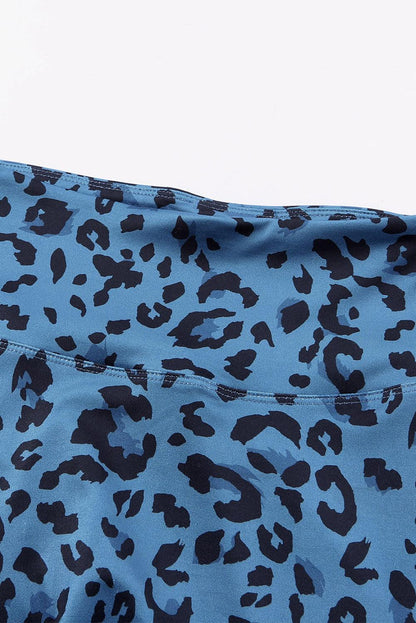 Leopard Print Wide Waistband Leggings Carauana Store
