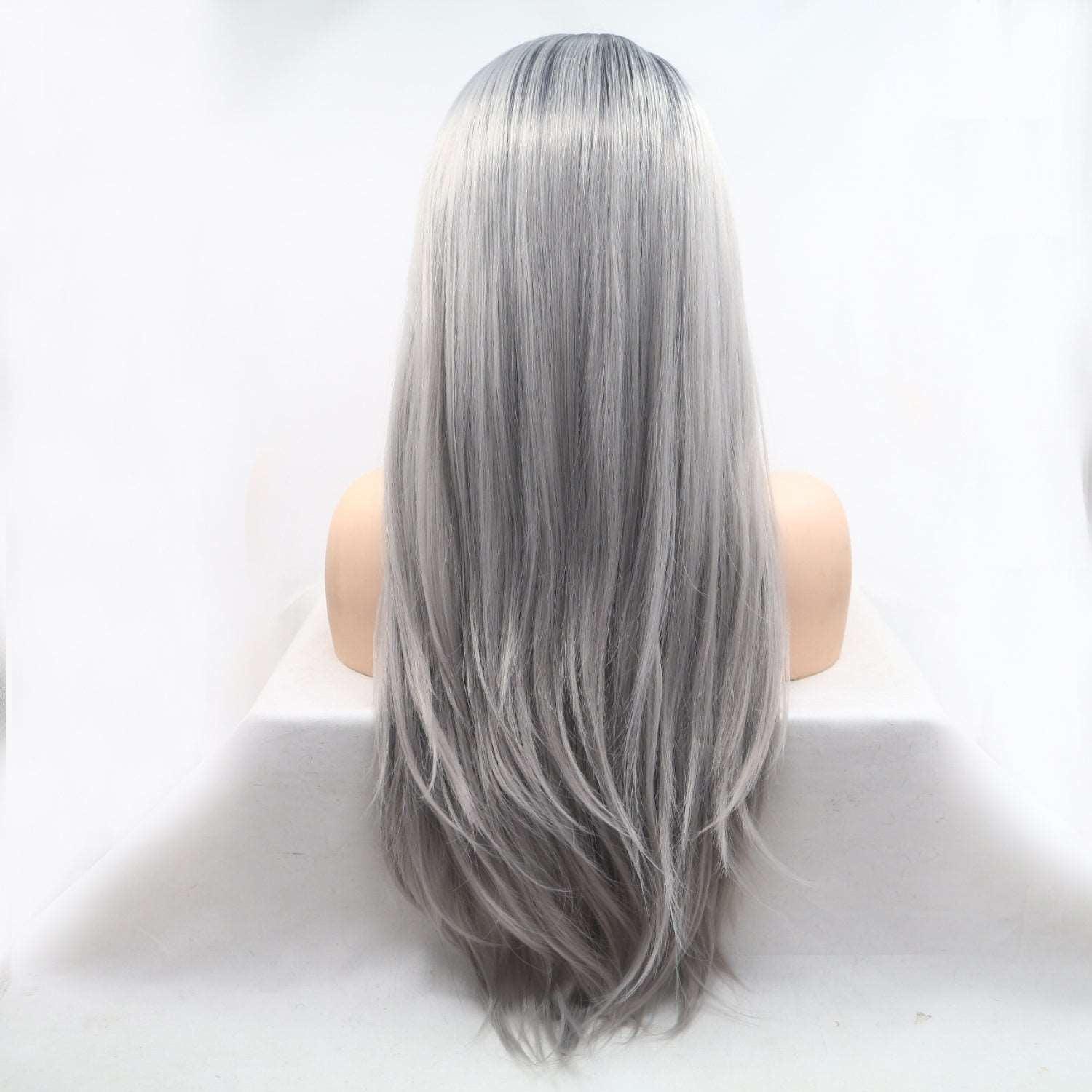 13*3" Lace Front Wigs Synthetic Long Straight 24" 130% Density Carauana Store