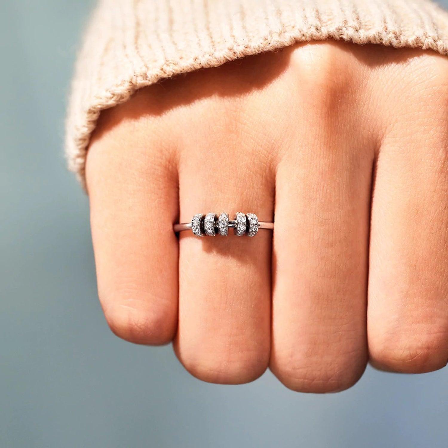 Inlaid Zircon 925 Sterling Silver Ring Carauana Store