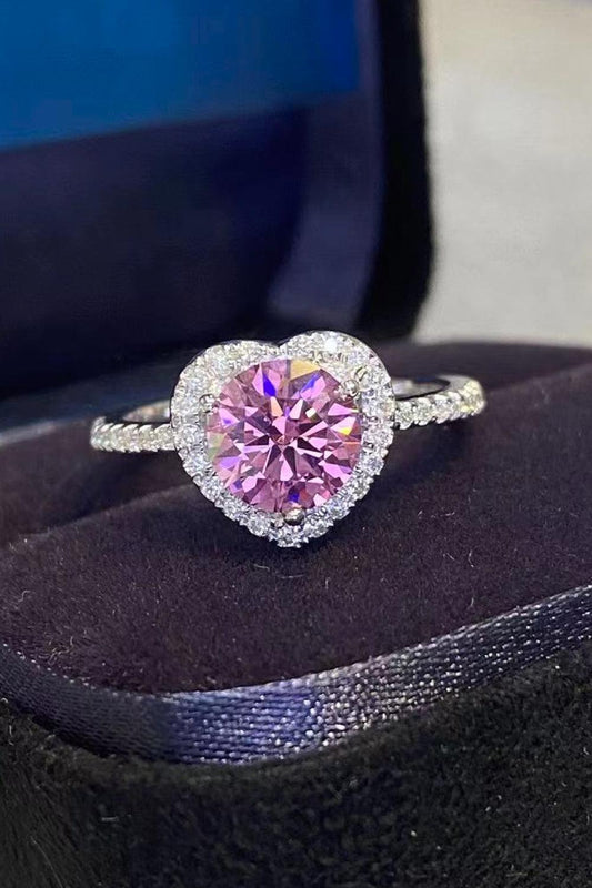 Lifelong Journey 1 Carat Moissanite Heart Ring Carauana Store