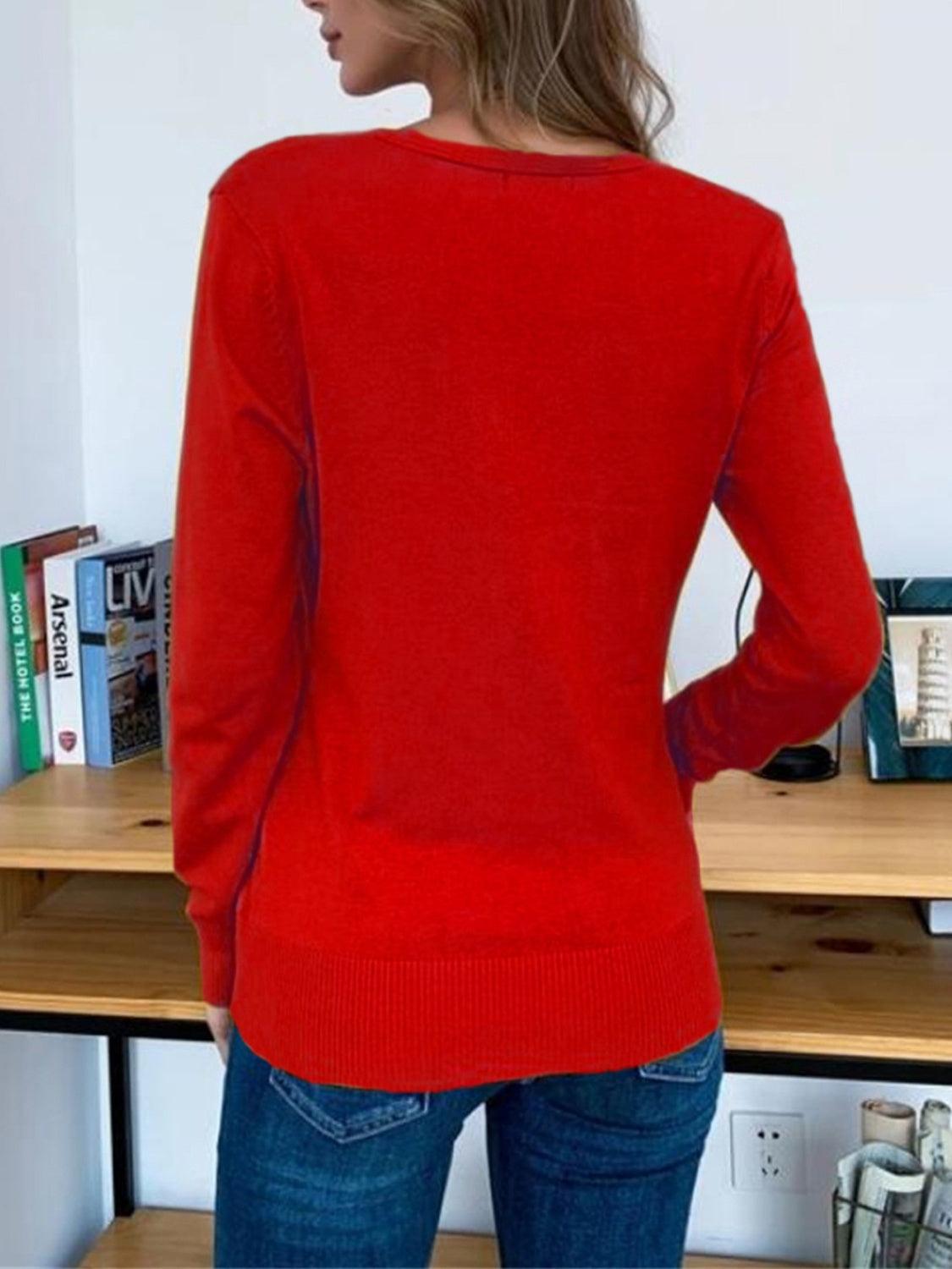Button Up Long Sleeve Cardigan Carauana Store