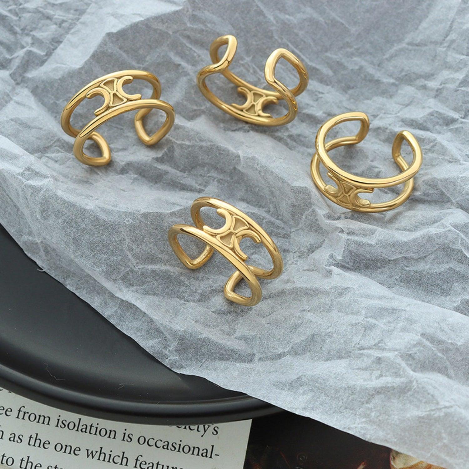 Titanium Steel Double-Layered Ring Carauana Store