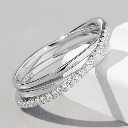 Inlaid Zircon 925 Sterling Silver Ring Carauana Store