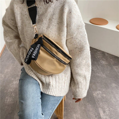 Double Zip Nylon Crossbody Bag Carauana Store