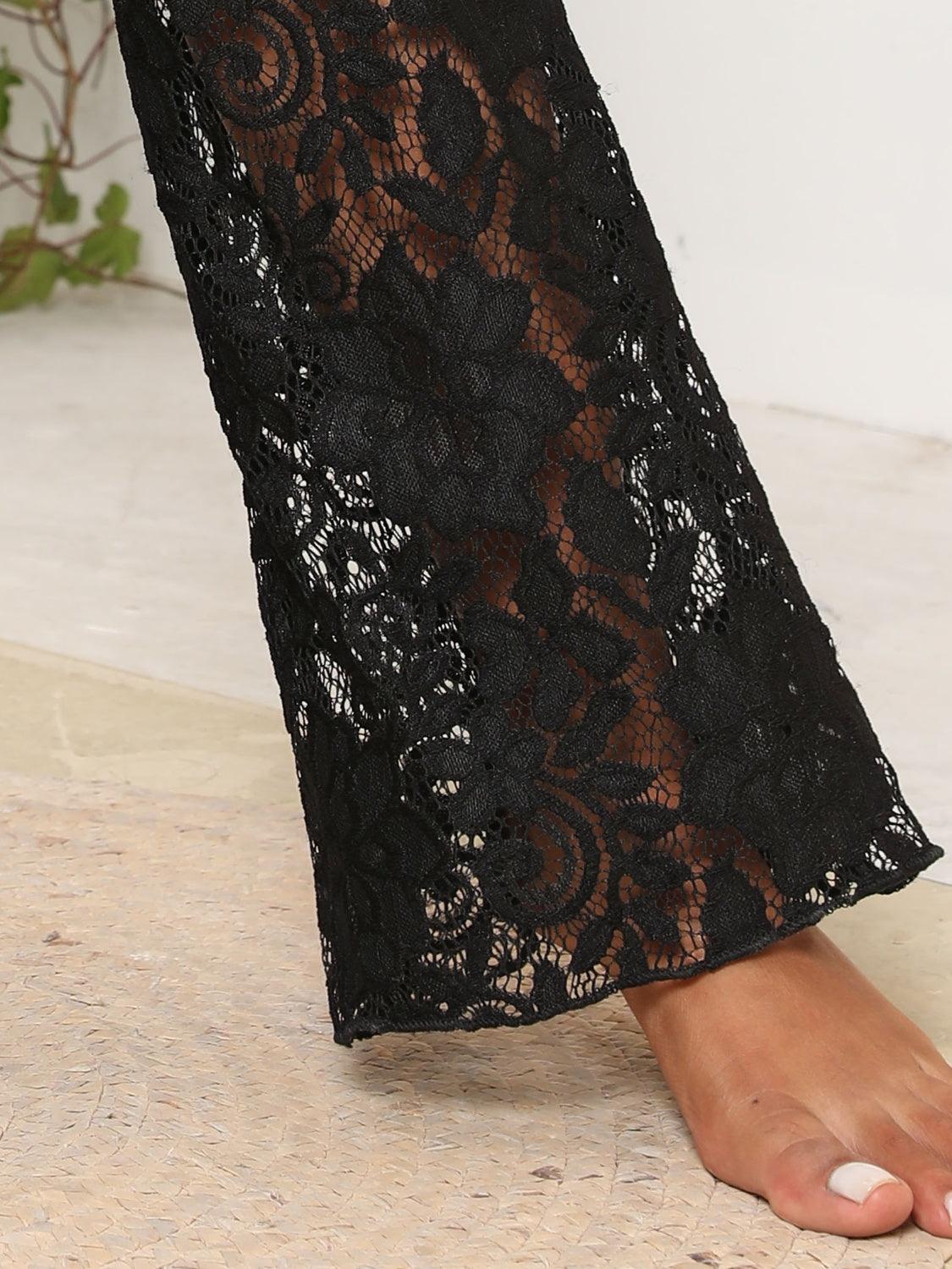 Lace High Waist Swim Pants Carauana Store