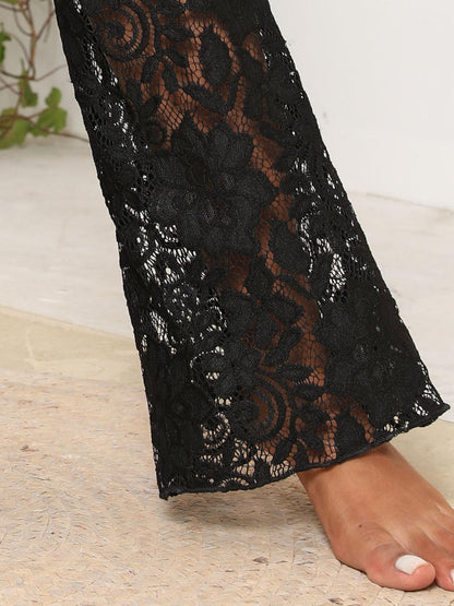 Lace High Waist Swim Pants Carauana Store