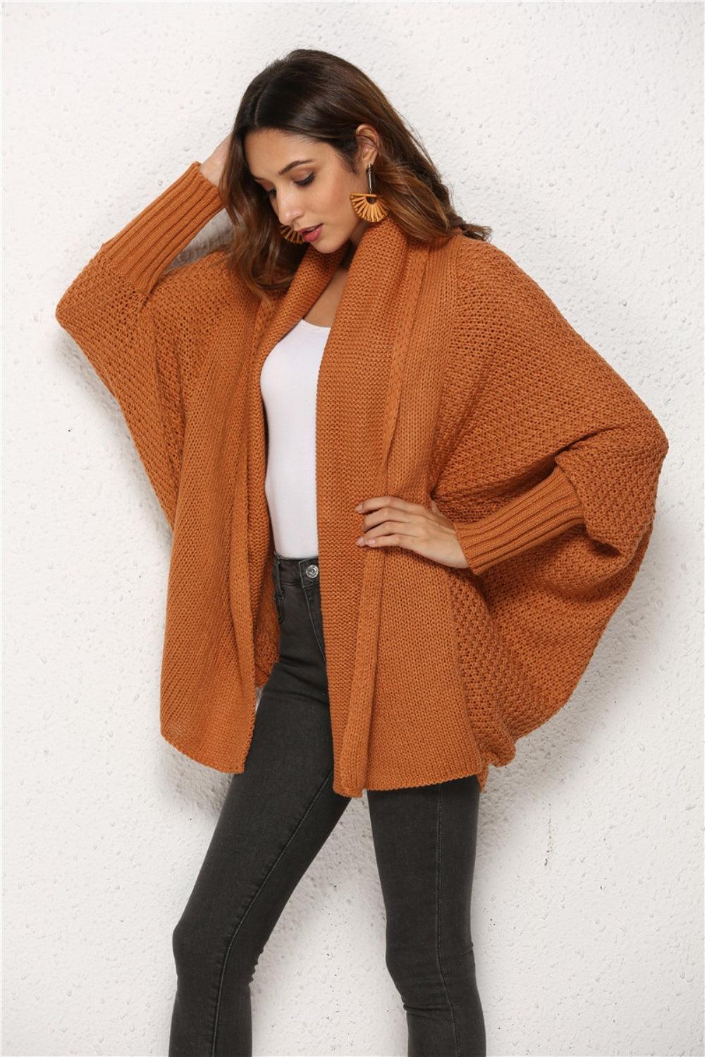 Angel Wings Open Front Batwing Sleeve Cardigan Carauana Store