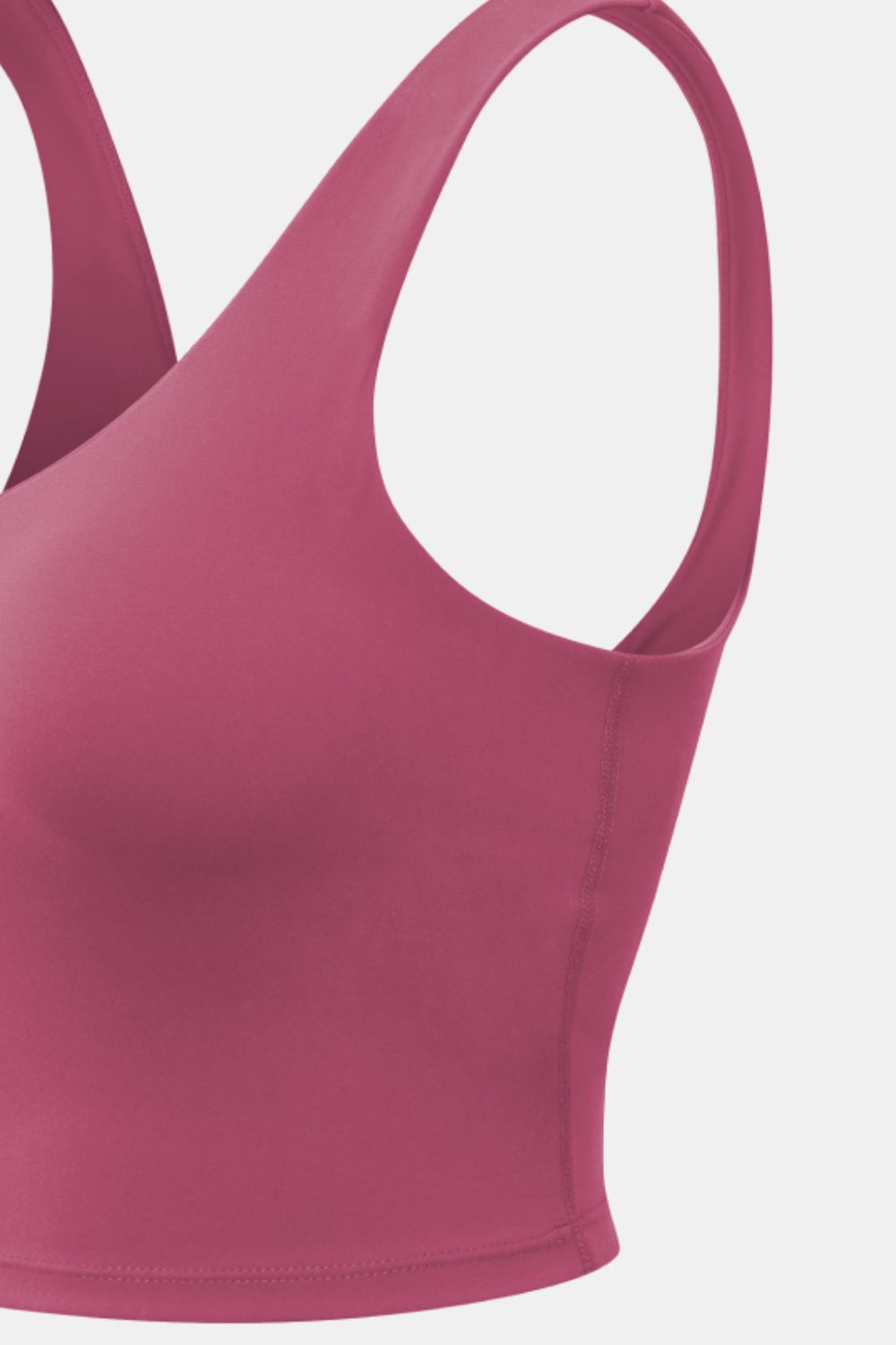 Cropped Scoop Neck Active Tank Top Carauana Store