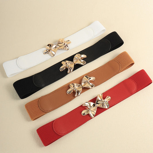Alloy Buckle Elastic Belt Carauana Store