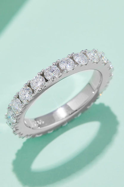 2.3 Carat Moissanite 925 Sterling Silver Eternity Ring Carauana Store
