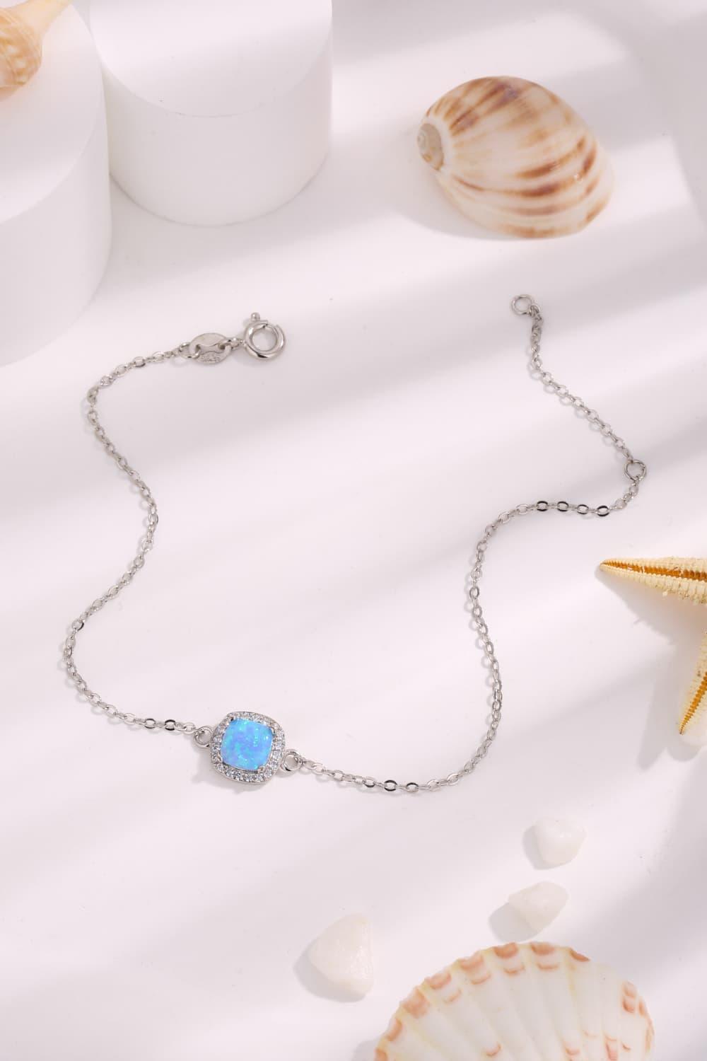 Opal Platinum-Plated Bracelet Carauana Store