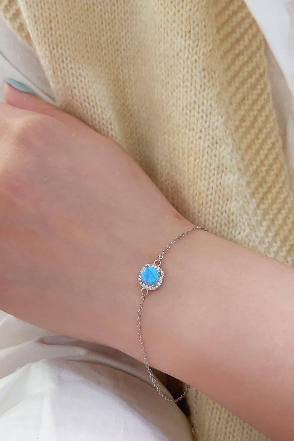 Opal Platinum-Plated Bracelet Carauana Store