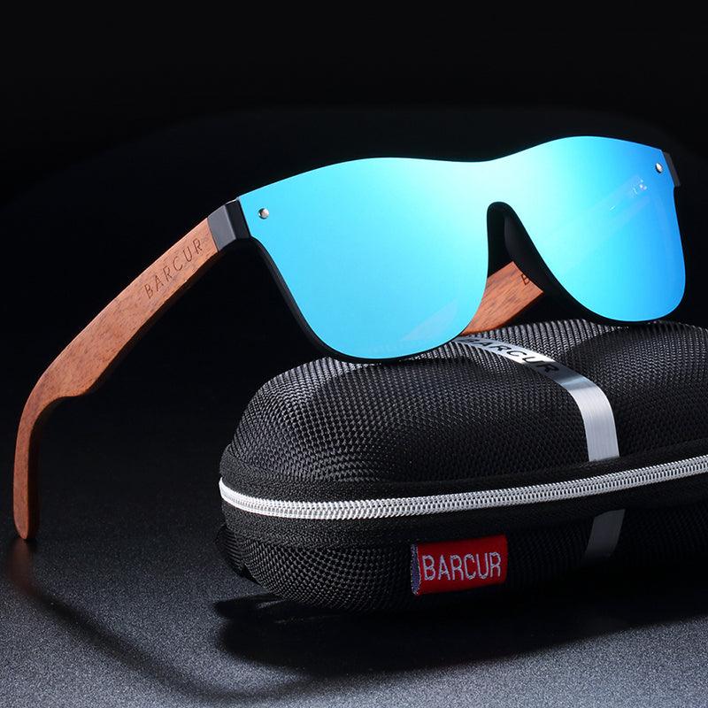 BARCUR Walnut Sunglasses Polarized