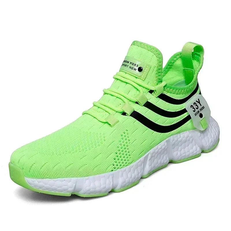 CARAUANA Zapatos Unisex Athletic Walking Shoes - Breathable Lace-Up Mesh, Various Colors & Plus Sizes