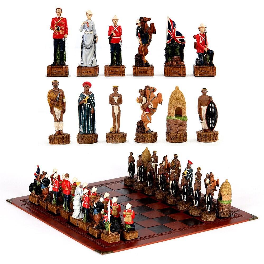 Chess Desktop Intelligence Game Movie Theme Toy Luxury Knight Hand-painted