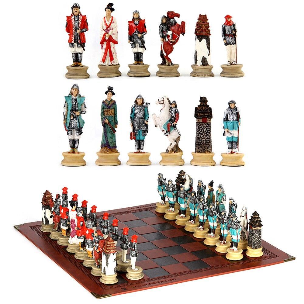 Chess Desktop Intelligence Game Movie Theme Toy Luxury Knight Hand-painted