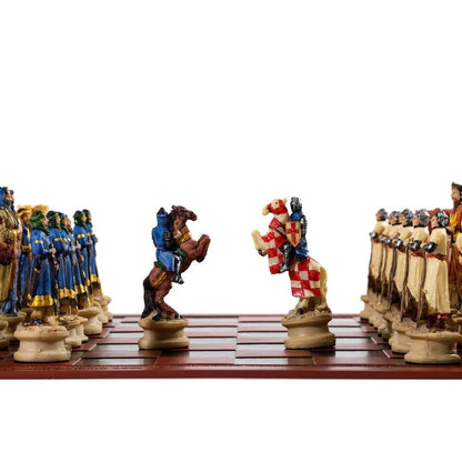 Chess Desktop Intelligence Game Movie Theme Toy Luxury Knight Hand-painted