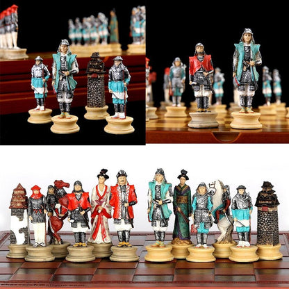 Chess Desktop Intelligence Game Movie Theme Toy Luxury Knight Hand-painted