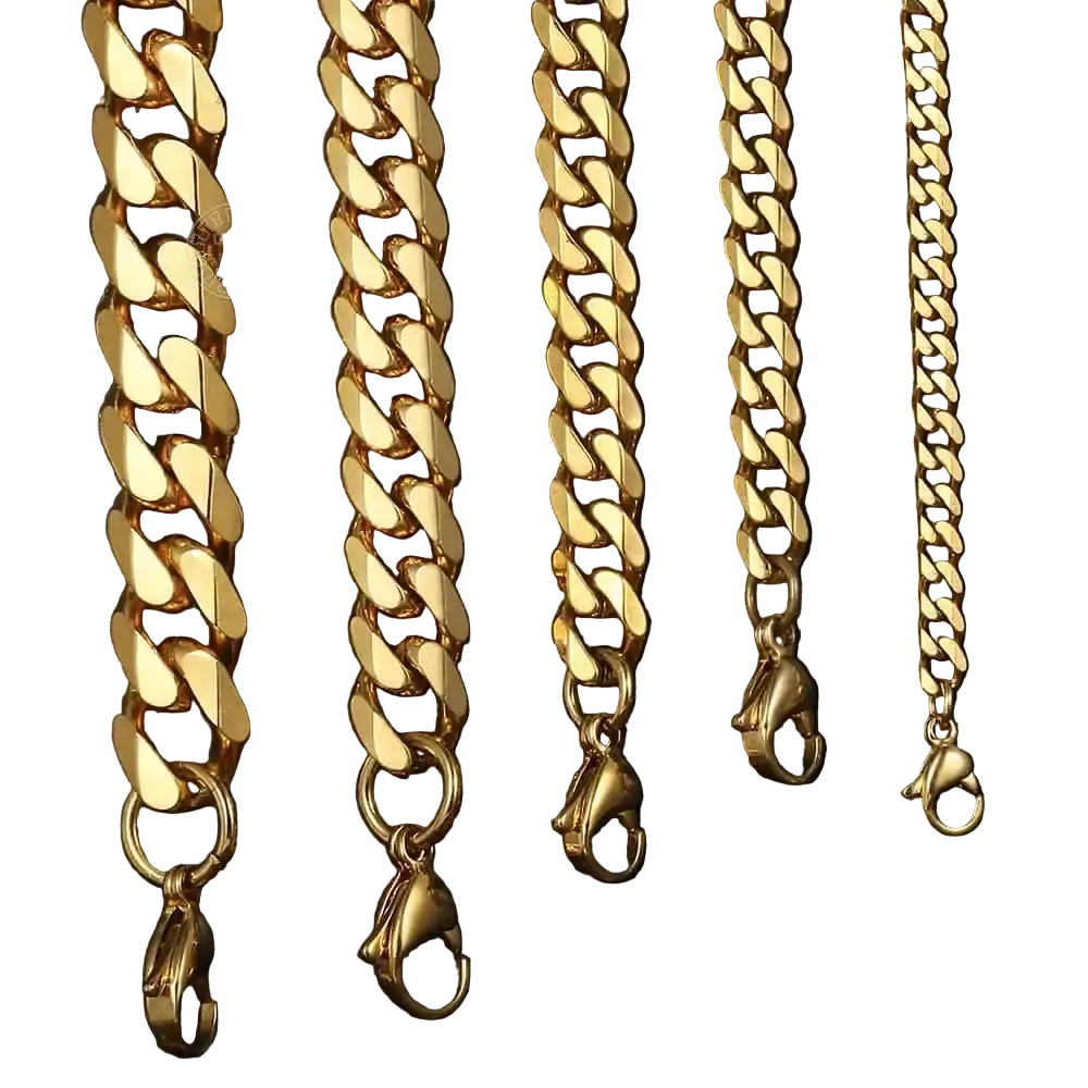 Trendsmax Cuban Link Necklace Stainless Steel CaRaUaNa Fashion