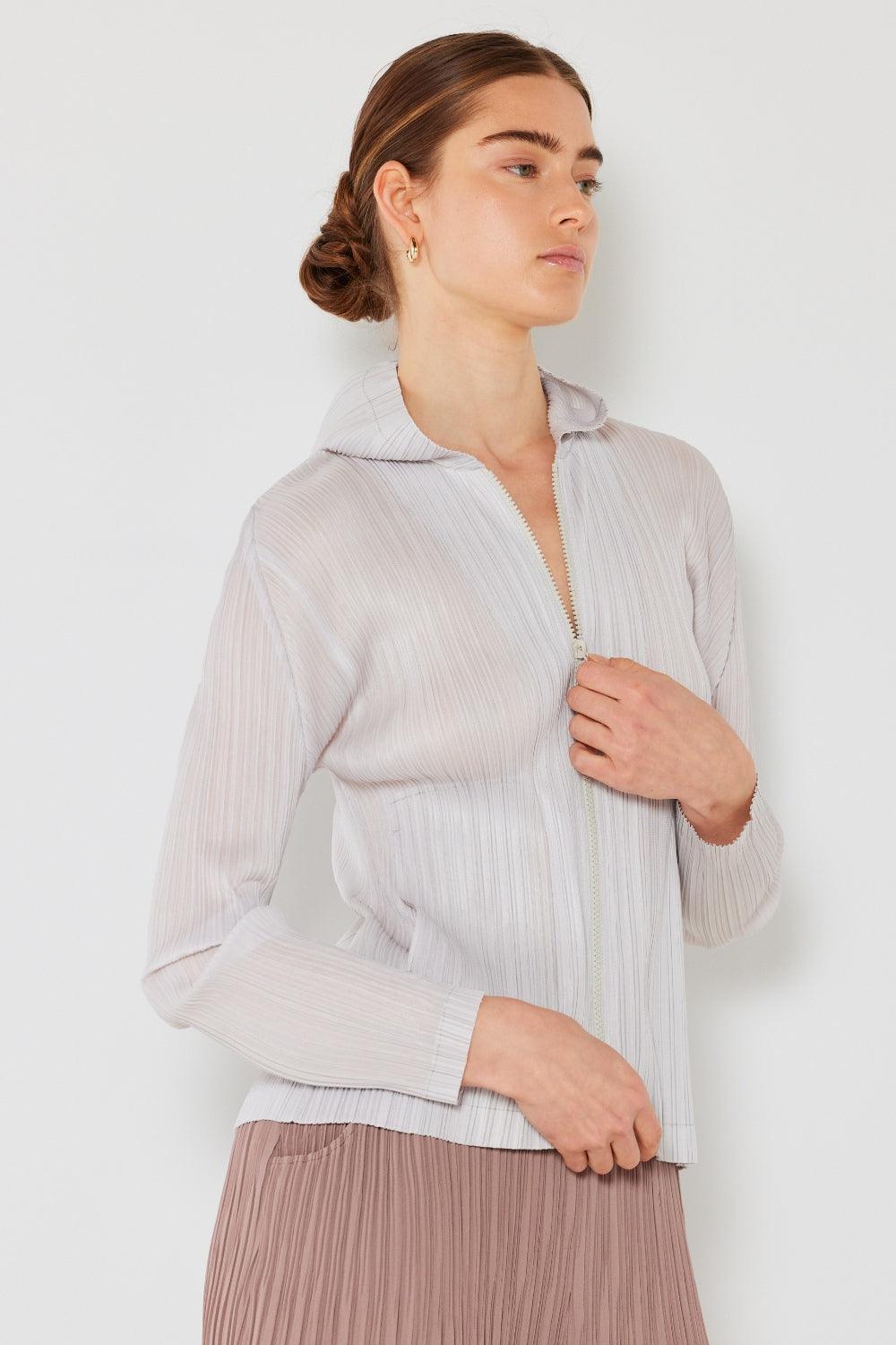 Marina West Swim Pleated Hood Jacket with 2 Way Zipper Carauana Store