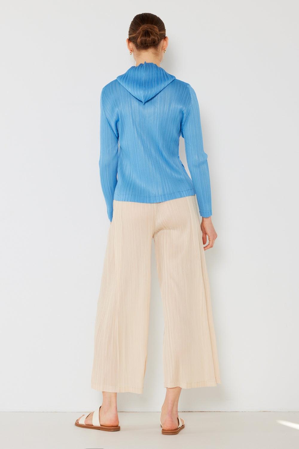 Marina West Swim Pleated Hood Jacket with 2 Way Zipper Carauana Store