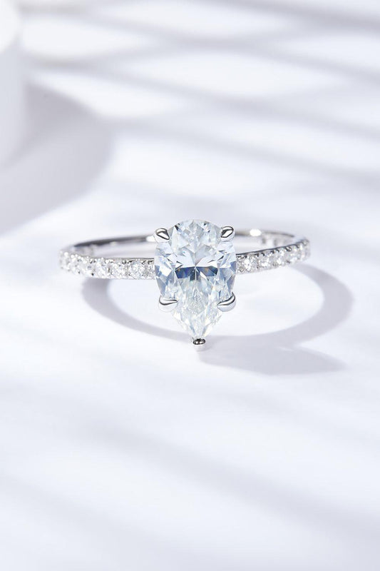 1.8 Carat Moissanite Side Stone Ring Carauana Store