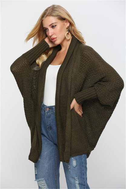 Angel Wings Open Front Batwing Sleeve Cardigan Carauana Store
