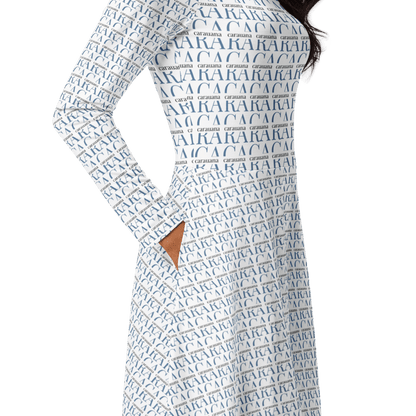 CARAUANA midi dress long sleeve