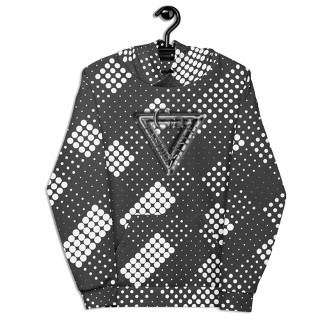 CaRaUaNa Unisex Hoodie Grau Weiß