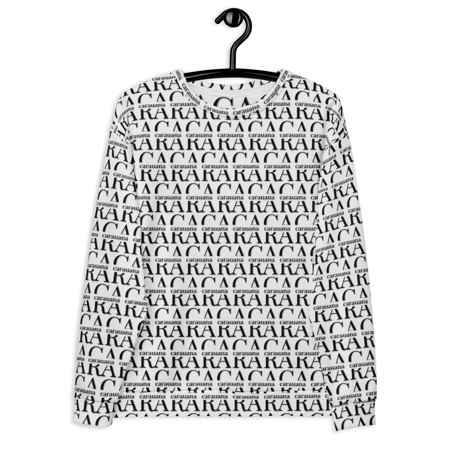 Premium Sweatshirt CaRaUaNa Unisex Black Logo