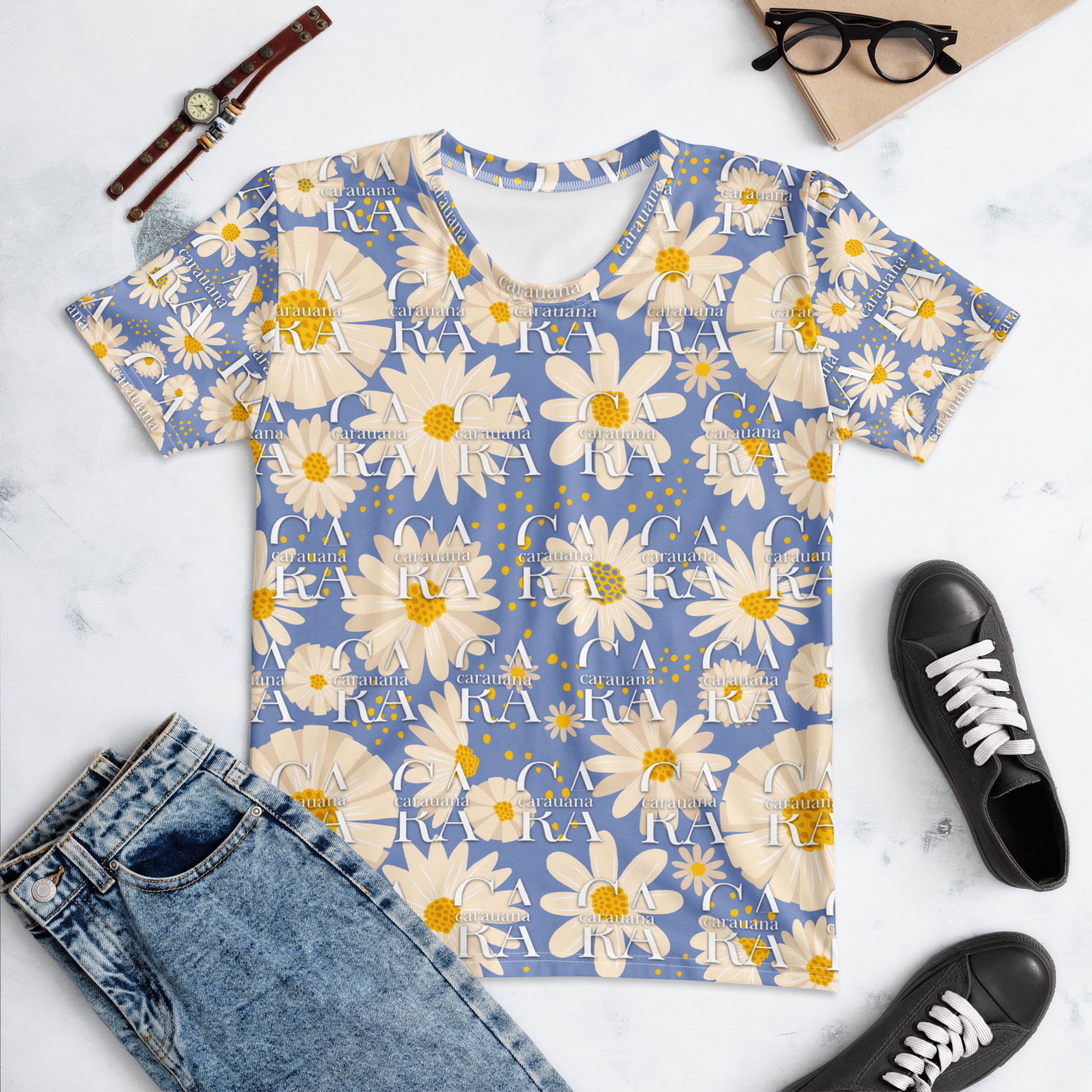 CaRaUaNa Women's T-shirt Jasmin Carauana Store