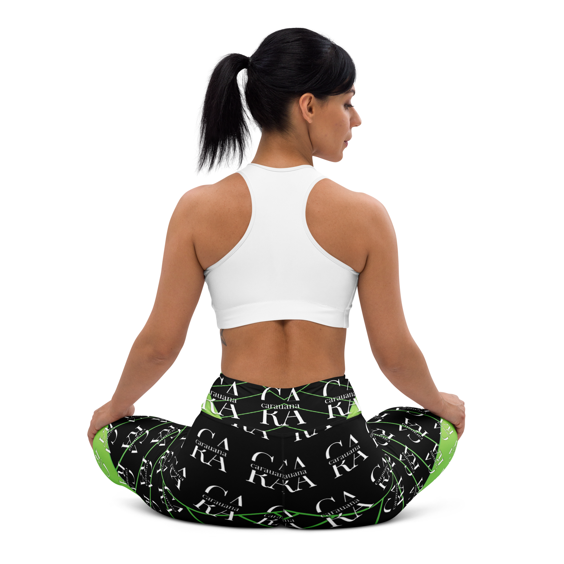 CaRaUaNa Leggings SPORT black Green Carauana Store