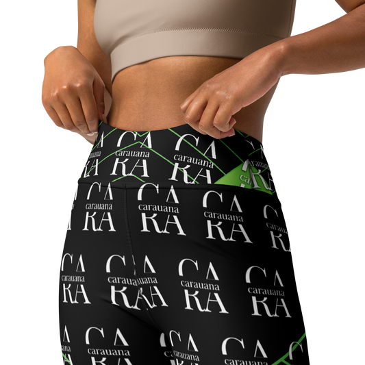 CaRaUaNa Leggings SPORT black Green Carauana Store