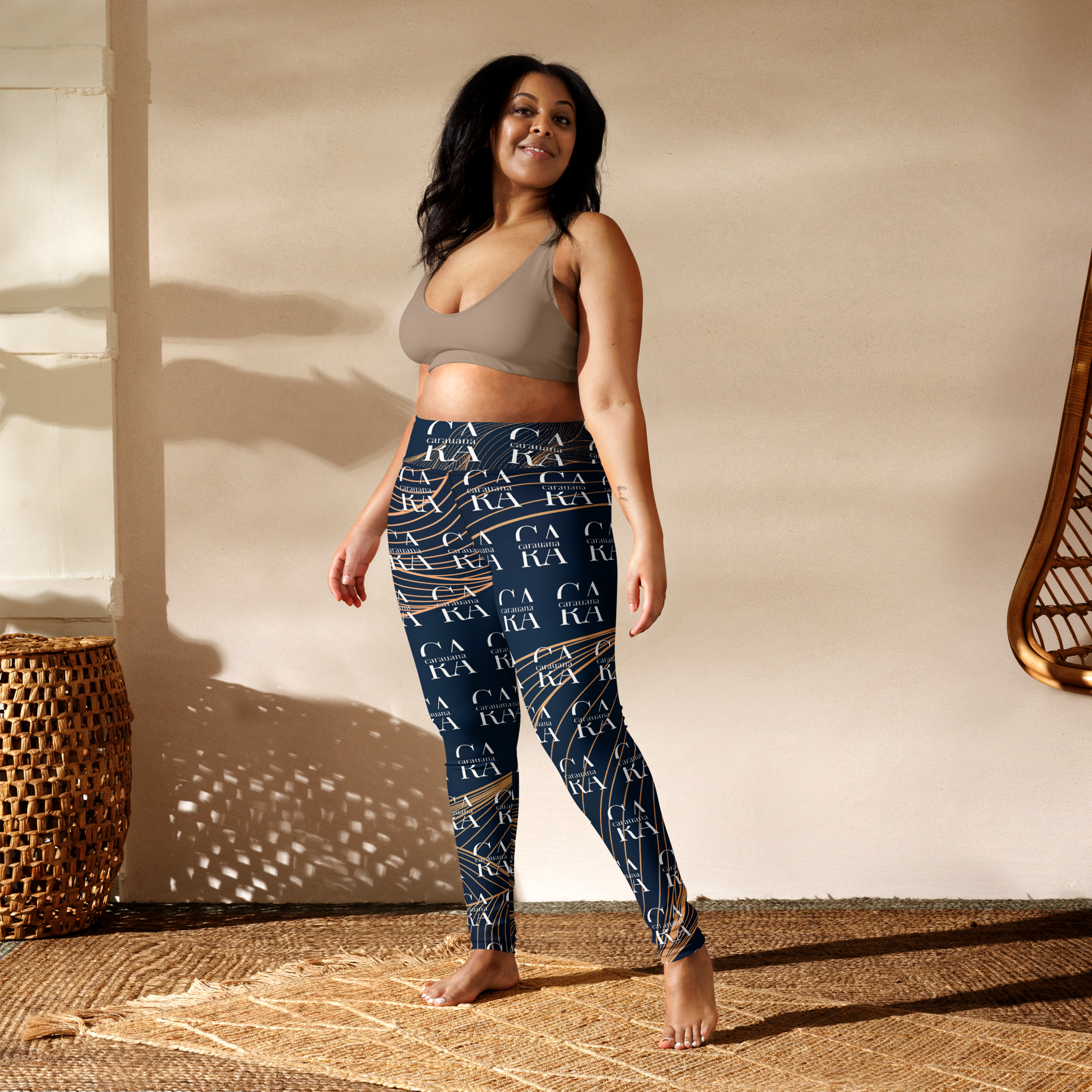 CaRaUaNa Leggings SPORT blue gold Carauana Store
