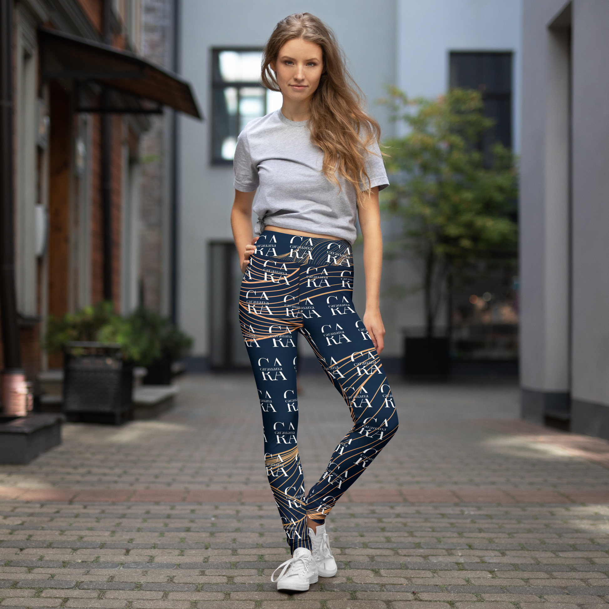 CaRaUaNa Leggings SPORT blue gold Carauana Store