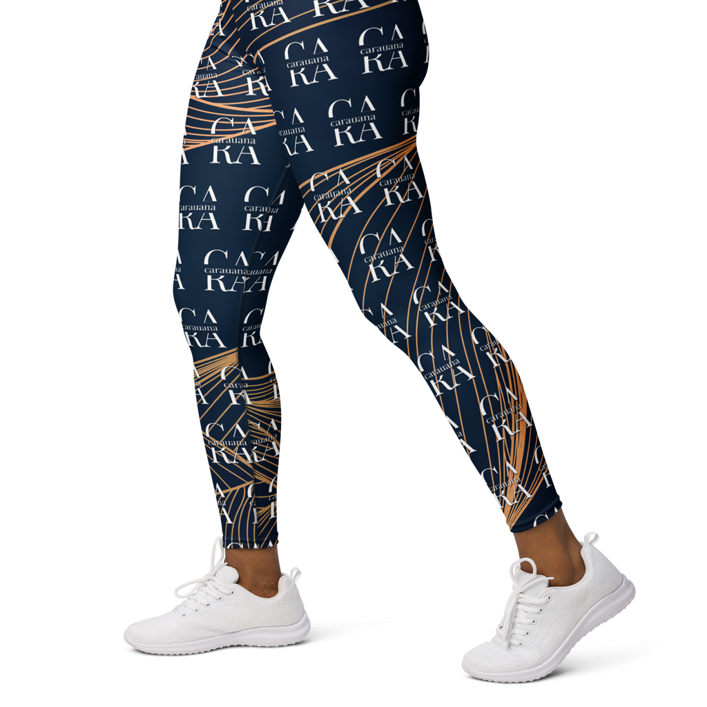 CaRaUaNa Leggings SPORT blue gold Carauana Store