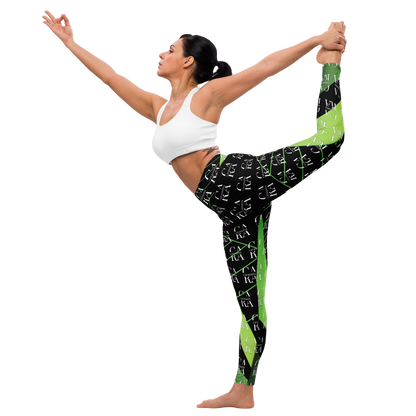 CaRaUaNa Leggings SPORT black Green Carauana Store