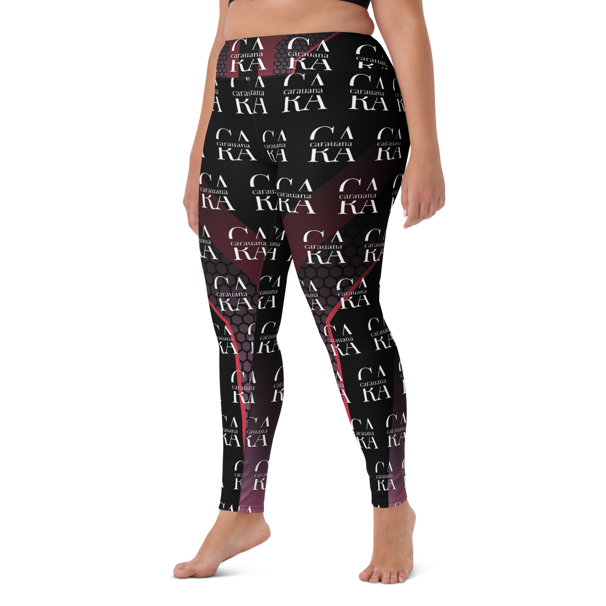 CaRaUaNa Leggings SPORT black Pink Carauana Store