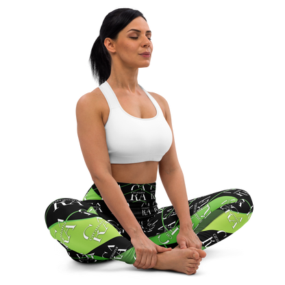 CaRaUaNa Leggings SPORT black Green Carauana Store