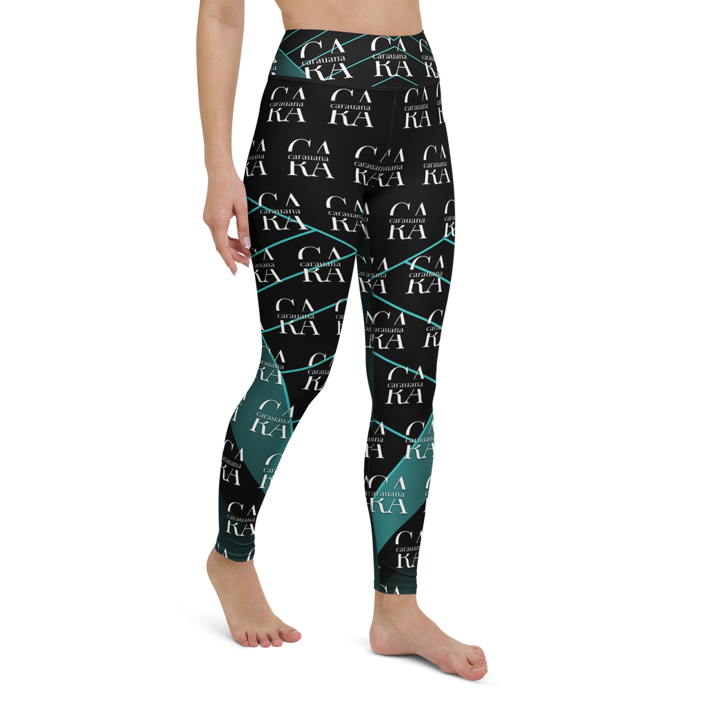 CaRaUaNa Leggings SPORT black Green Famous Carauana Store