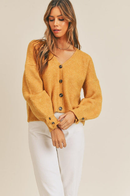 MABLE Long Sleeve Button Down Sweater Cardigan Carauana Store